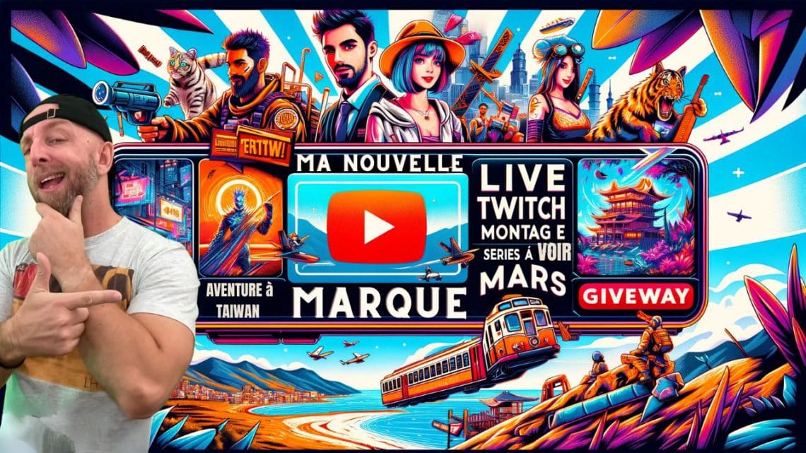 ma nouvelle marque , live twitch montage,aventure à taiwan ,séries à voir en mars + giveway.