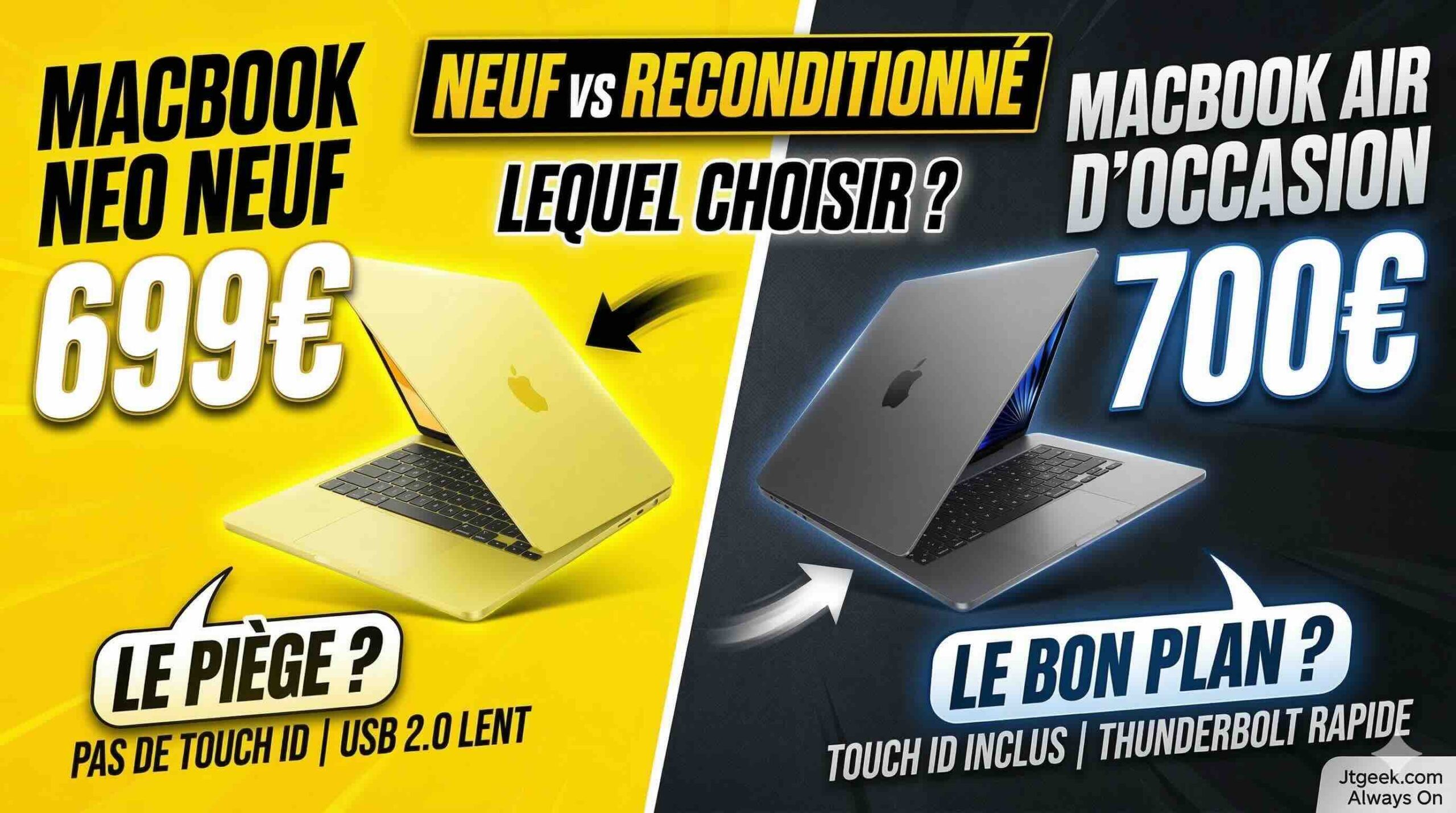 macbook neo à 699€ ou macbook air d’occasion