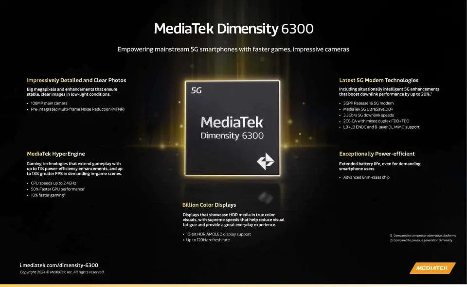 mediatek’s dimensity 6300 soc details