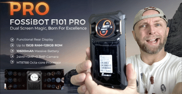 mega découverte fossibot f101 pro avec 24mp ,10600mah,ip68 & ip69 et un 2e écran qui va te séduire !