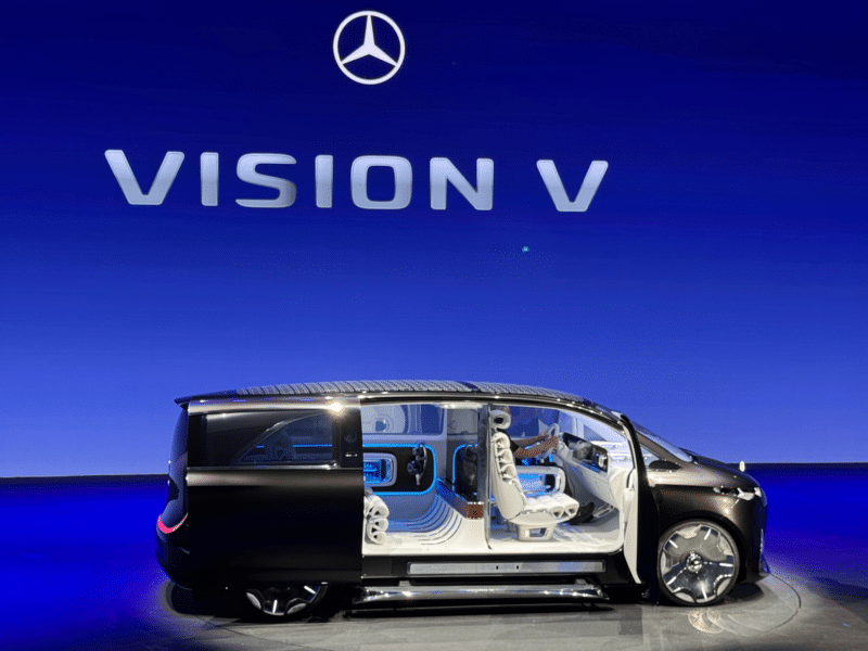 mercedes benz vision v coté ouvert