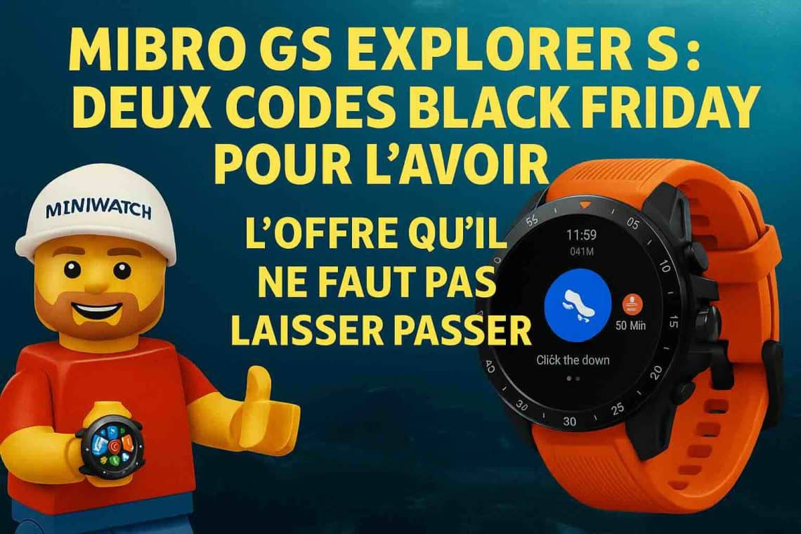 mibro gs explorer s avec deux codes black friday pour l’avoir à 139 €