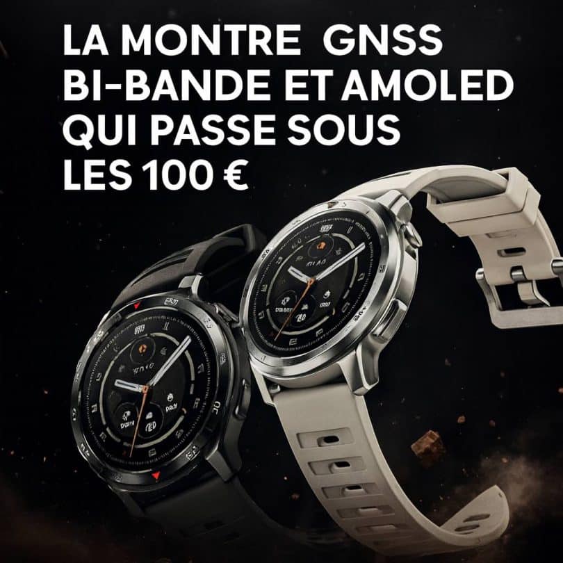 mibro gs pro2 la montre gnss bi bande et amoled qui passe sous les 100 €