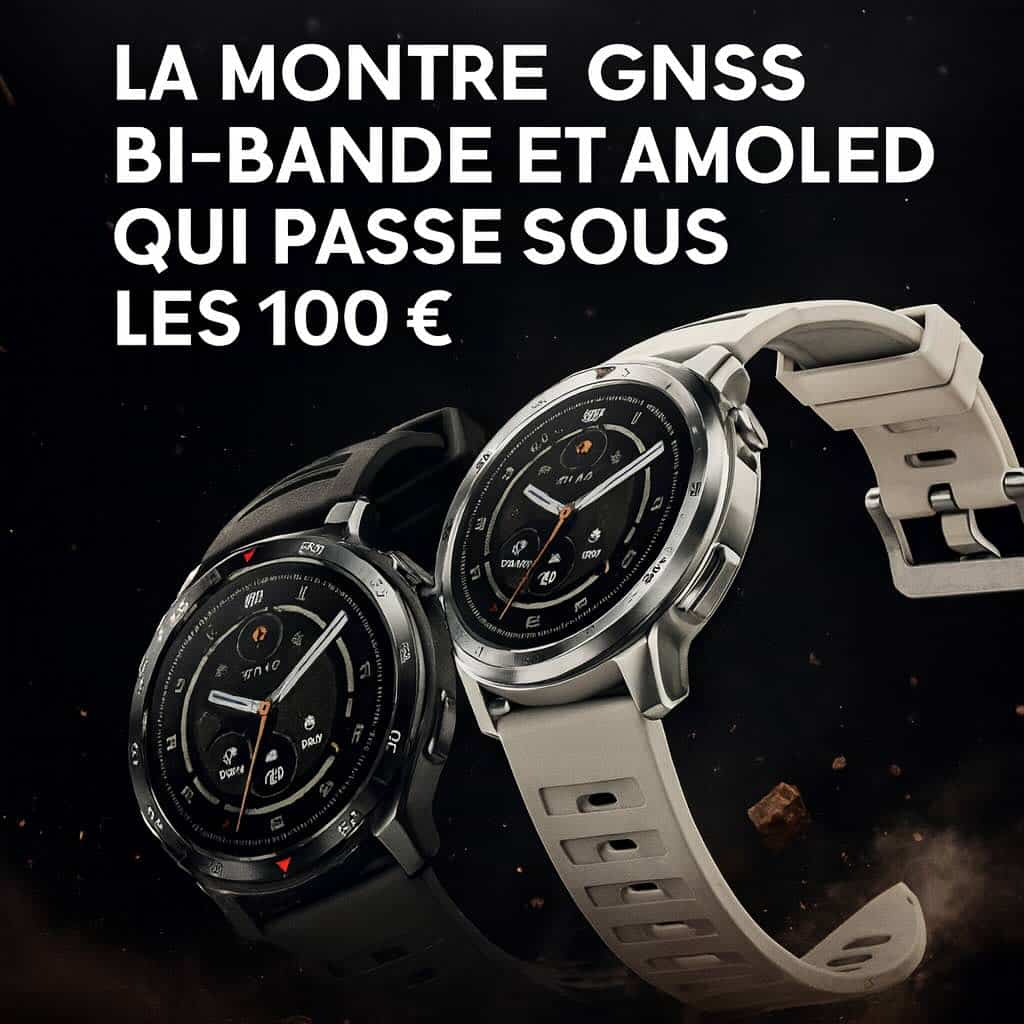 mibro gs pro2 la montre gnss bi bande et amoled qui passe sous les 100 €