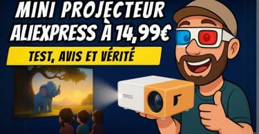 mini projecteur aliexpress à 14,99€ youtube