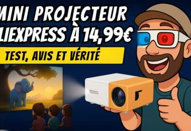 mini projecteur aliexpress à 14,99€ youtube