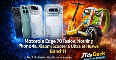 motorola edge 70 fusion, nothing phone 4a, xiaomi scooter 6 ultra et huawei band 11 youtube