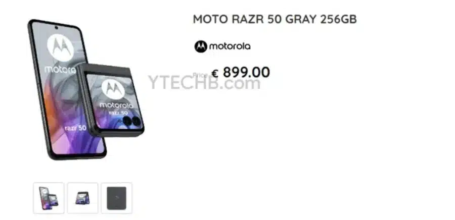 motorola razr 50 price leak