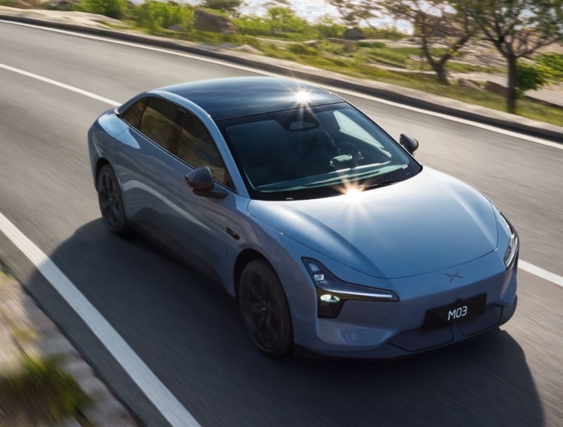 new xpeng mona 03 ev sedan quart av
