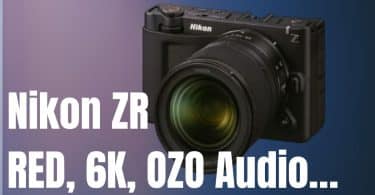nikon zr , red, 6k, ozo audio…