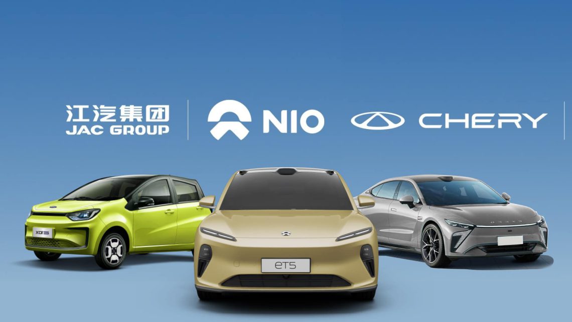 nio s'associe à chery et jac pour révolutionner les stations d'échange de batteries