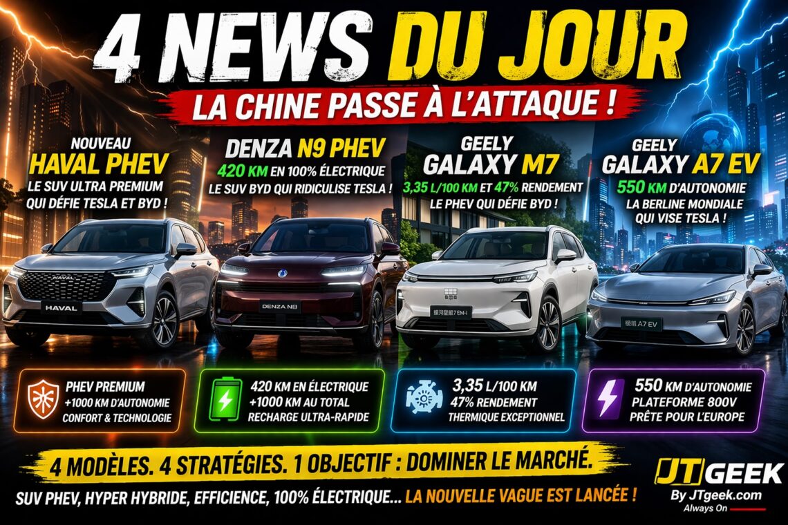 nouveau haval phev, denza n9, geely galaxy m7 et a7 ev la chine accélère face à tesla et byd