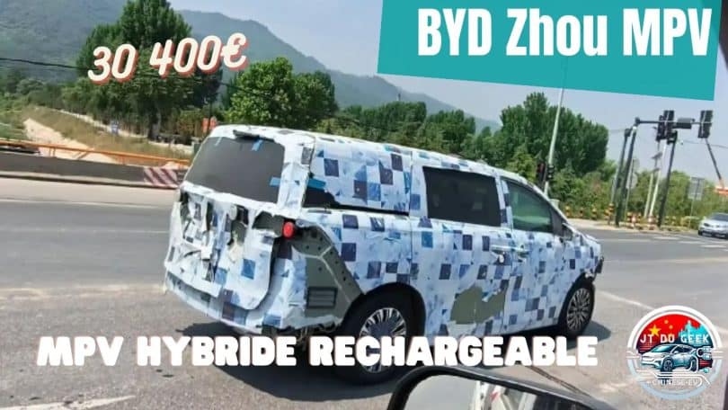 nouveau mpv byd espionné en chine ,probablement nommé zhou à partir de 30 400 €