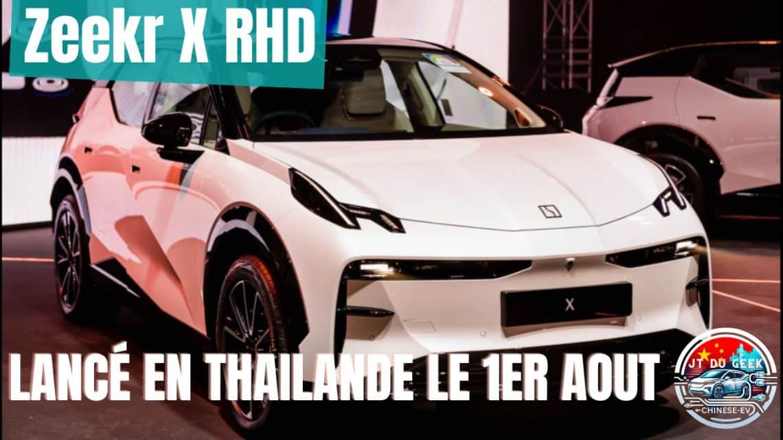 nouveau zeekr x rhd lancé en thaïlande ,défiant le marché mondial des ev