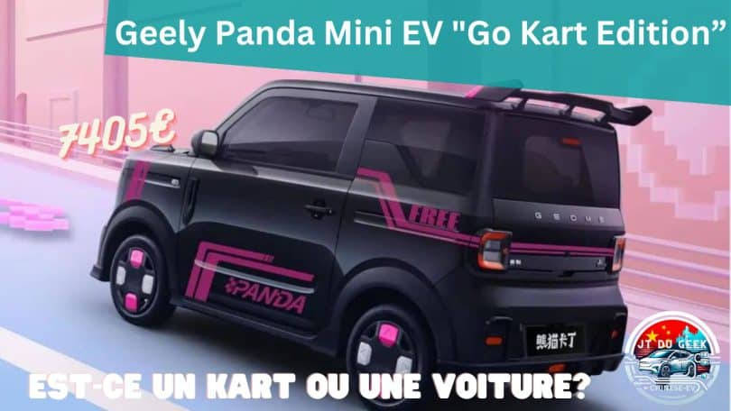 nouvelle mini ev panda de geely à 7 405€ un kart électrique pour les jeunes!