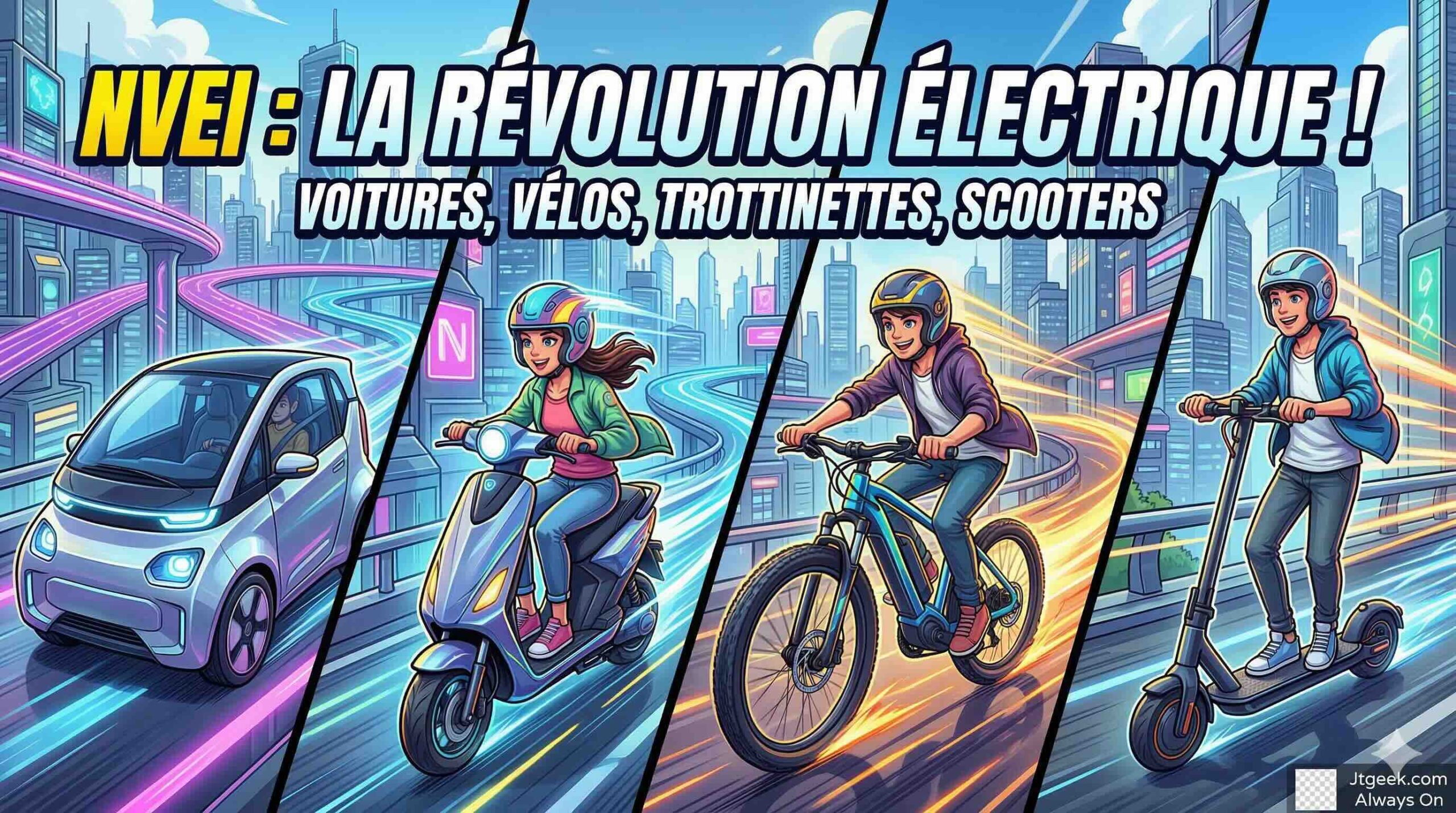 nvei tout savoir sur les nouveaux véhicules électriques individuels