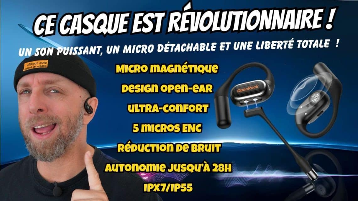 openrock link 20 open ear avec micro magnétique youtube