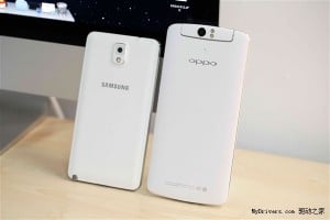 smartphones android samsung galaxy note 3 et oppo n1 côte à côte