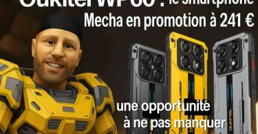 oukitel wp60 le smartphone 5g mecha en promotion à 241 €