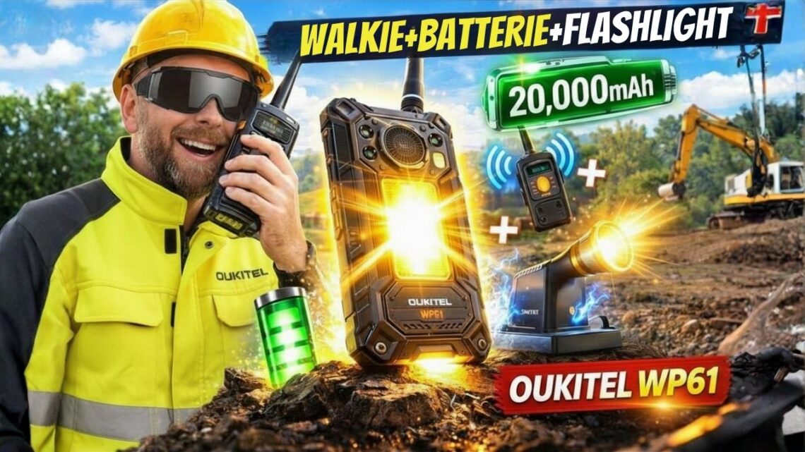 oukitel wp61 plus, le smartphone de chantier ultime avec talkie intégré !
