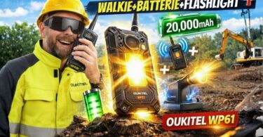 oukitel wp61 plus, le smartphone de chantier ultime avec talkie intégré !