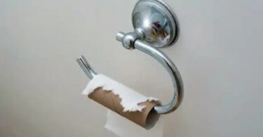 rouleau de papier toilette vide