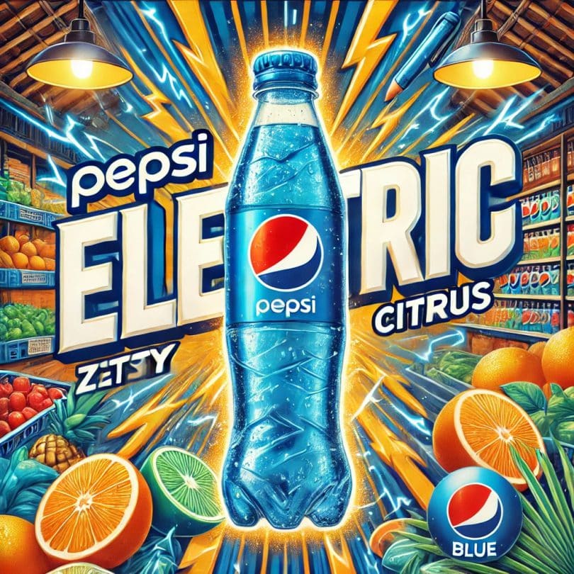 pepsi electric blue dall e