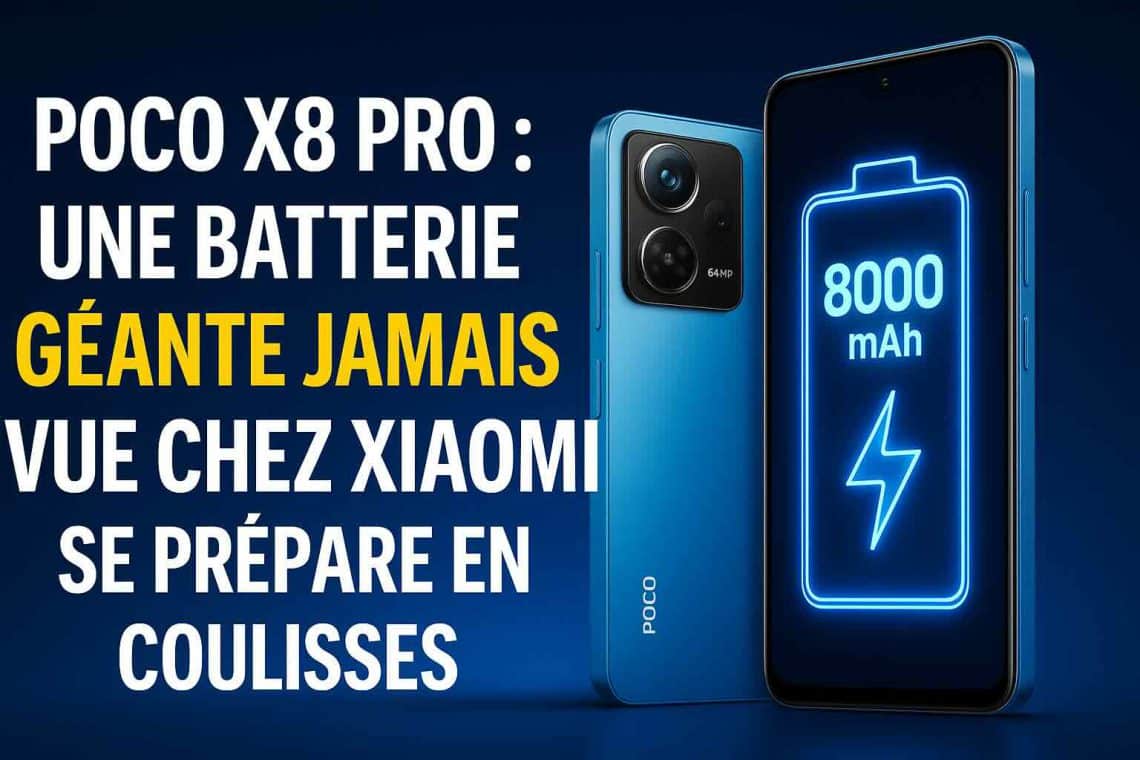 poco x8 pro une batterie géante jamais vue chez xiaomi se prépare en coulisses