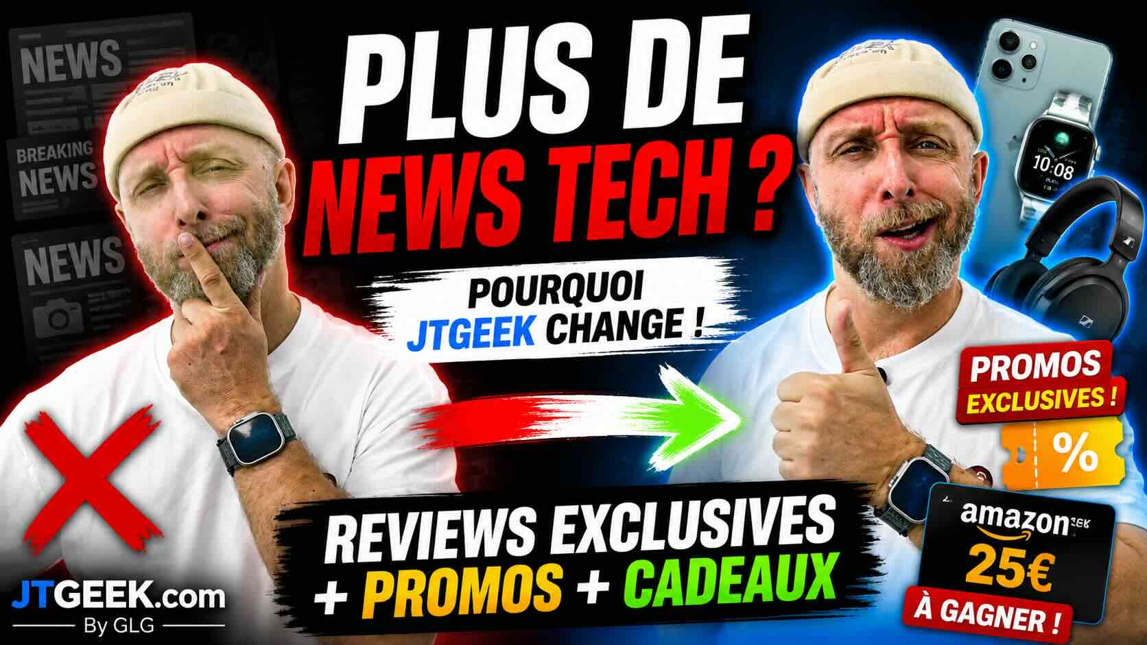 pourquoi il n’y a plus de news tech sur jtgeek.com… remplacées par des reviews exclusives, promos et chèques cadeaux