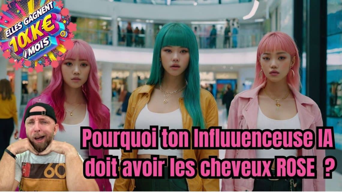 pourquoi les influenceuses ia qui gagnent 10k€:mois ont les cheveux roses ?