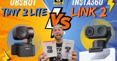 quelle est la meilleure webcam 4k ptz alimentée par ia ,obsbot tiny 2 lite vs insta360 link 2 ?