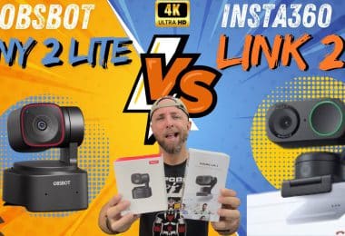 quelle est la meilleure webcam 4k ptz alimentée par ia ,obsbot tiny 2 lite vs insta360 link 2 ?