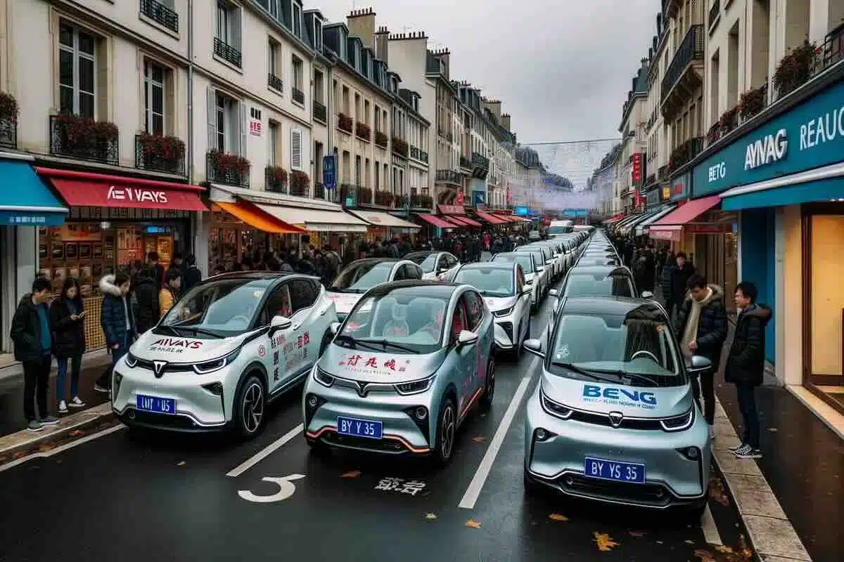 Les modèles de voitures électriques chinoises en France