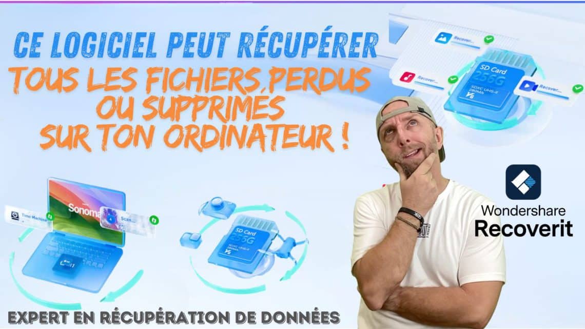 récupérez vos fichiers perdus ou supprimés en 1 clic avec wondershare recoverit ,simple et rapide !