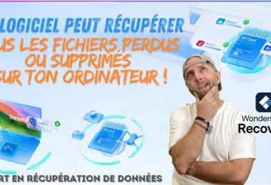 récupérez vos fichiers perdus ou supprimés en 1 clic avec wondershare recoverit ,simple et rapide !