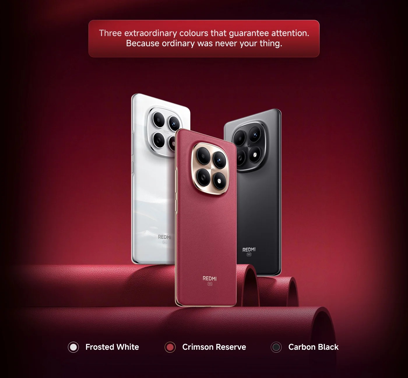 redmi note 15 5g special edition in crimson red colors
