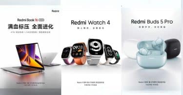 redmi watch 4, redmi book 16 (2024) et redmi buds 5 pro