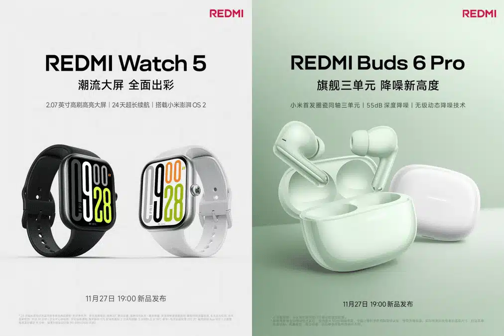 redmi watch 5 et redmi buds 6 pro