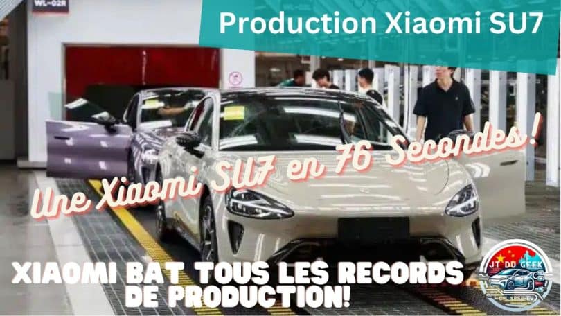 révolution xiaomi ,la su7 fabriquée en 76 secondes!