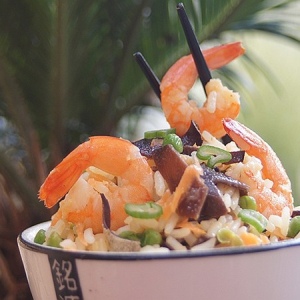 recette entrée salade de riz à la chinoise