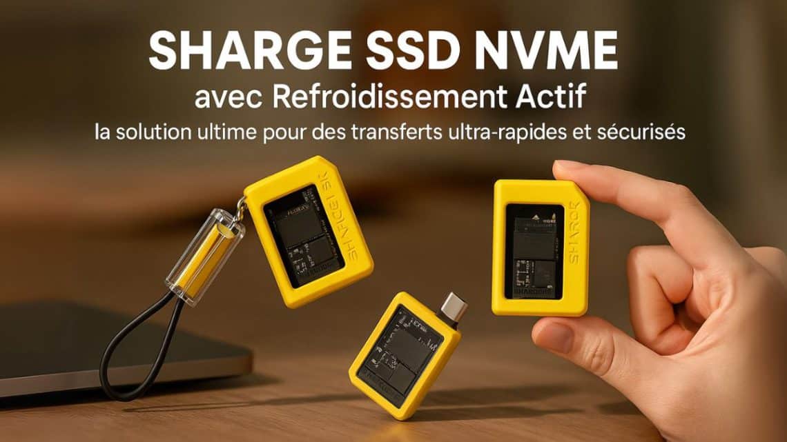 sharge ssd nvme avec refroidissement actif by glg