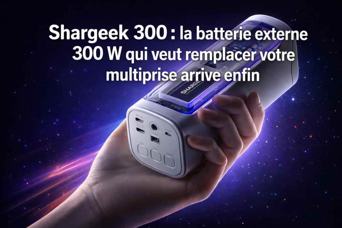 shargeek 300 la batterie externe 300 w qui veut remplacer votre multiprise arrive enfin