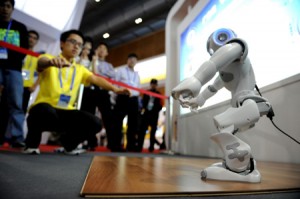 robot au salon high-tech de shenzhen
