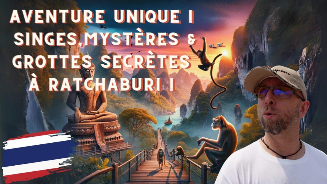 singes, grottes secrètes et bouddhas ,une expédition incroyable au hin khao ngu parkde ratchaburi !
