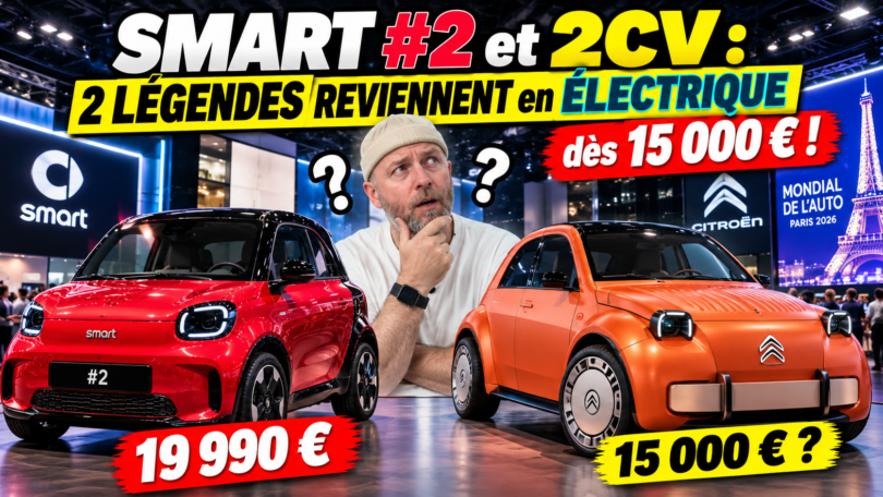 smart #2 et 2cv 2 légendes reviennent en électrique dès 15 000 € !