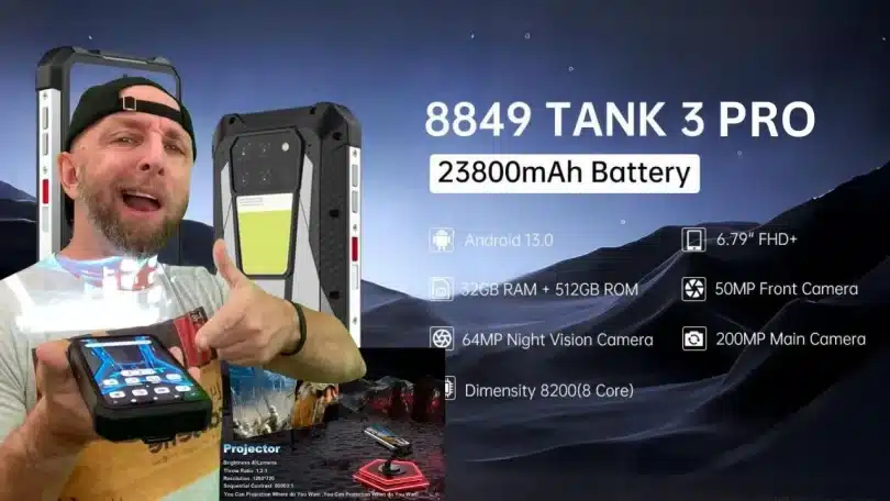 supreme tank 3 pro 5g, 200mp+64mp+50mp 23800mah avec projector extrême,vont ils trop loin?