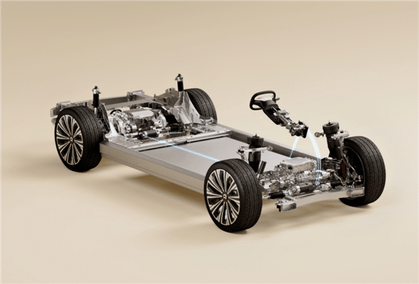 technologie de direction électrique nio et9 chassis