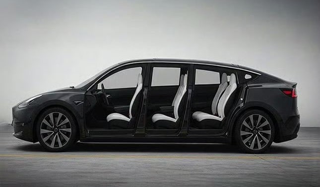 tesla model y l. sieges