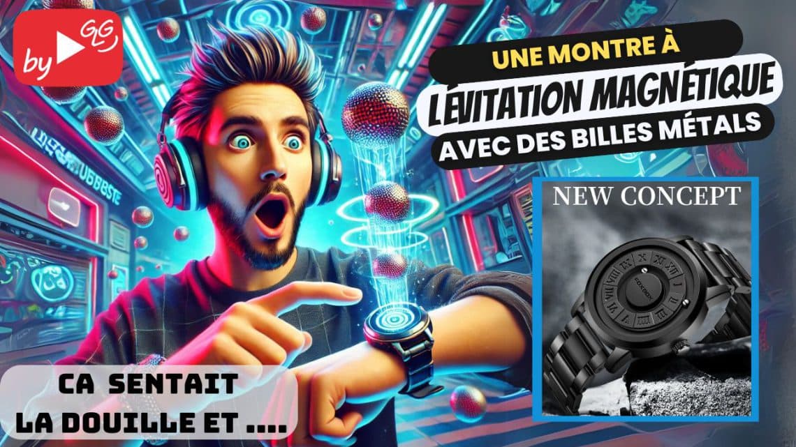test de la montre à lévitation magnétique avec des billes qui indiquent l'heure. gadget inutile ou accessoire stylé ?