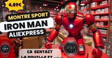 test de la montre de sport iron man à 4,89€ sur aliexpress , le style sans les fonctions ?